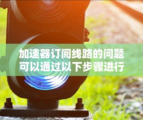 加速器订阅线路的问题可以通过以下步骤进行优化和解决