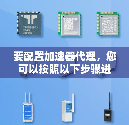 要配置加速器代理，您可以按照以下步骤进行