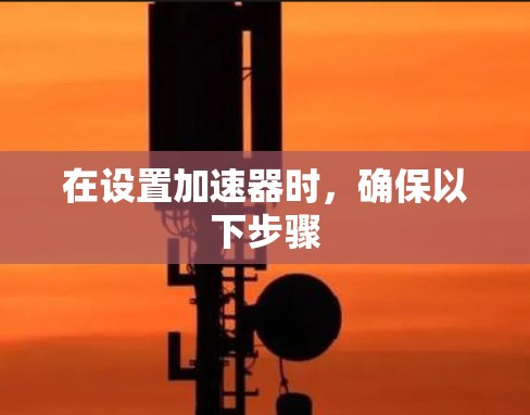 在设置加速器时，确保以下步骤