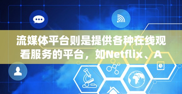 流媒体平台则是提供各种在线观看服务的平台，如Netflix、Amazon Prime、Disney+等。这些平台通常会通过 VPN 服务，将用户的在线内容分发到海外的服务器，供用户观看