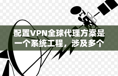 配置VPN全球代理方案是一个系统工程，涉及多个步骤和配置参数。以下是详细的步骤指南，帮助您顺利配置和管理VPN全球代理
