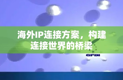 海外IP连接方案，构建连接世界的桥梁
