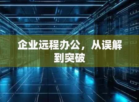 企业远程办公,从误解到突破