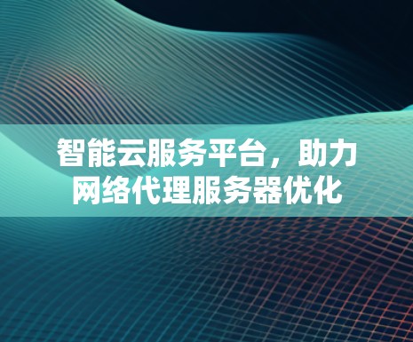智能云服务平台，助力网络代理服务器优化