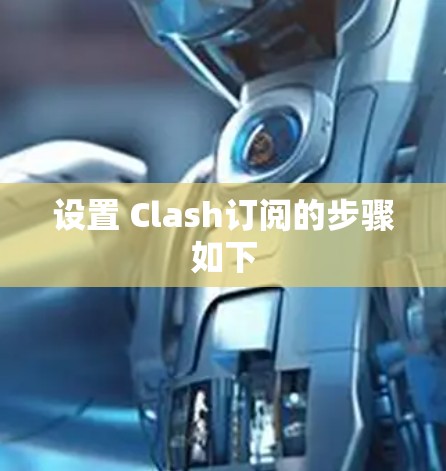 设置 Clash订阅的步骤如下