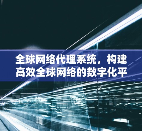 全球网络代理系统,构建高效全球网络的数字化平台