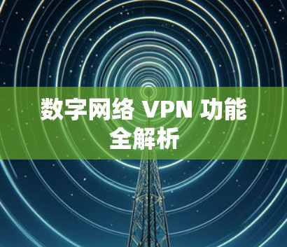 数字网络 VPN 功能全解析 数字网络 VPN 功能全解析