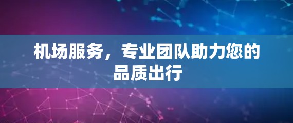 机场服务,专业团队助力您的品质出行 机场服务,专业团队助力您的品质出行