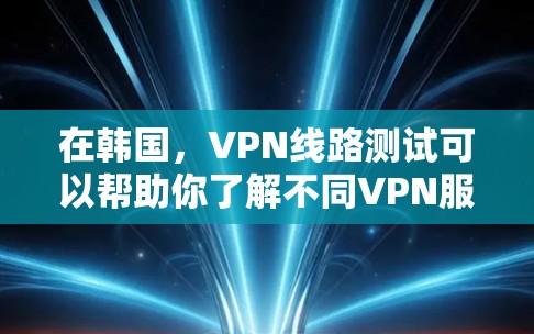 在韩国,VPN线路测试可以帮助你了解不同VPN服务的性能、覆盖范围和安全性。以下是一些关于韩国VPN线路测试的详细信息