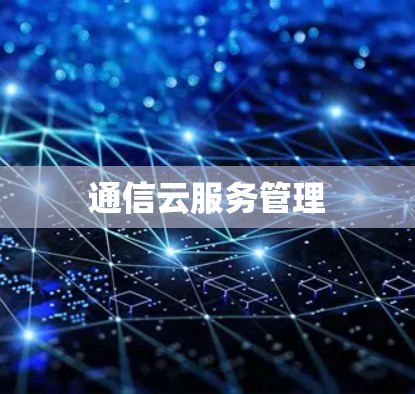 通信云服务管理