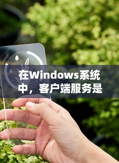 在Windows系统中，客户端服务是指运行在Windows系统上的程序，这些程序负责处理各种操作，如打开应用、输入数据或显示界面。以下是关于Windows客户端服务的详细信息