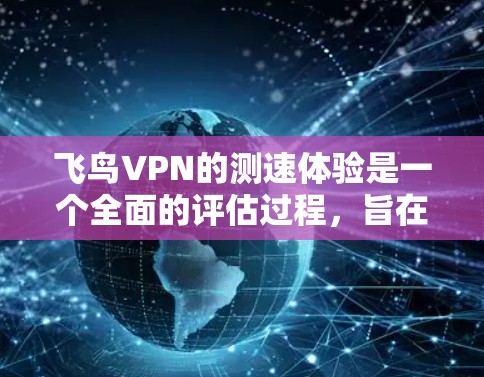 飞鸟VPN的测速体验是一个全面的评估过程,旨在帮助用户了解其VPN连接的速度和性能。以下是对该体验的详细总结