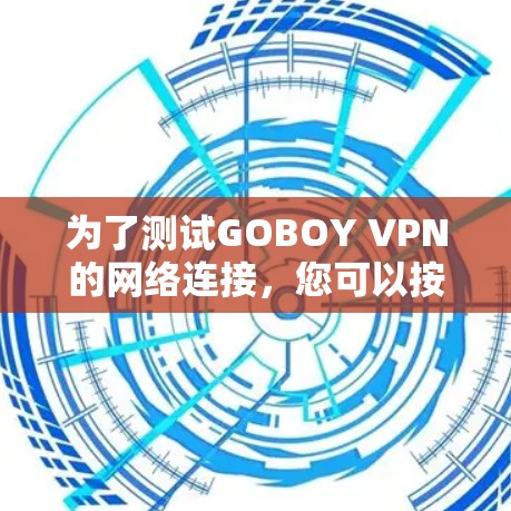 为了测试GOBOY VPN的网络连接,您可以按照以下步骤操作