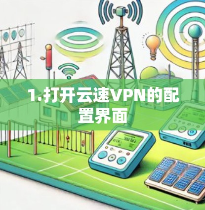 1.打开云速VPN的配置界面