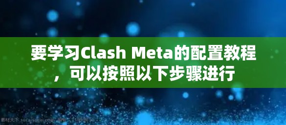 要学习Clash Meta的配置教程,可以按照以下步骤进行