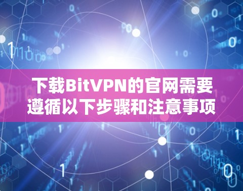 下载BitVPN的官网需要遵循以下步骤和注意事项