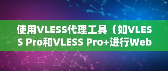 使用VLESS代理工具(如VLESS Pro和VLESS Pro+进行Web应用部署和管理,可以按照以下步骤进行